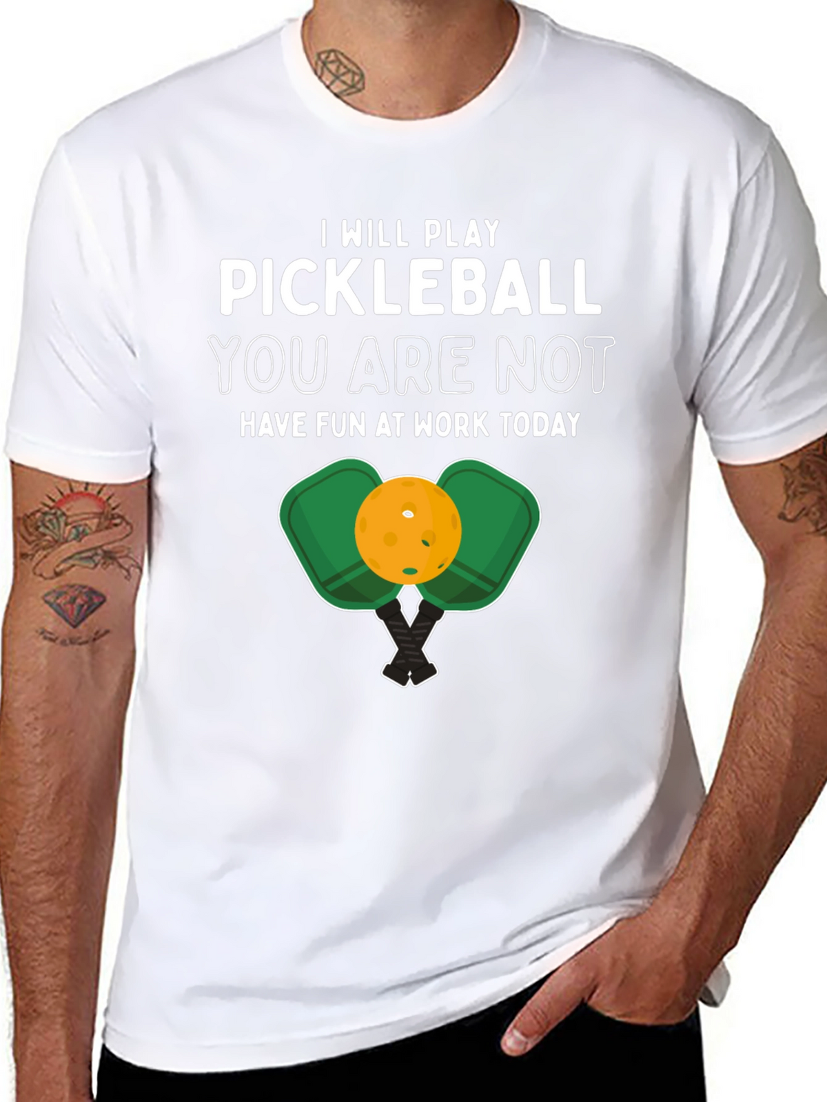Pickleball Graphic Tee - Play Dont Work!