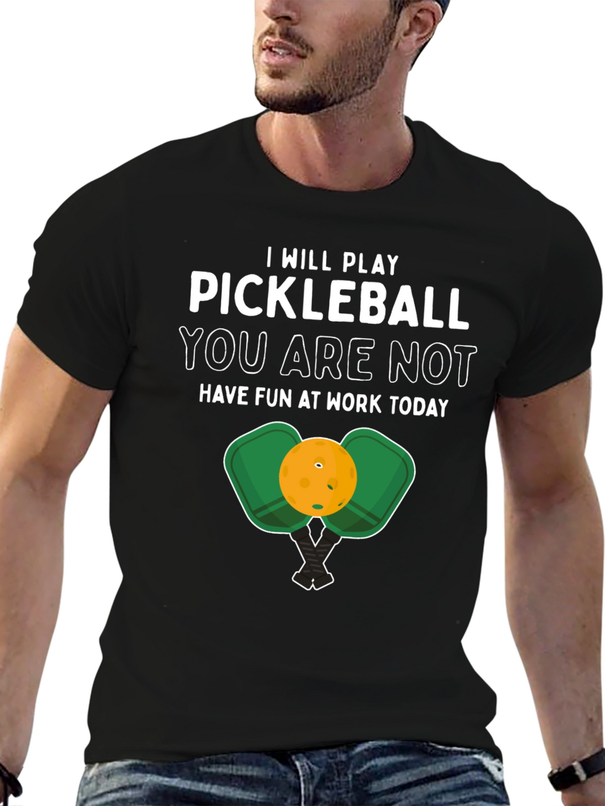 Pickleball Graphic Tee - Play Dont Work!