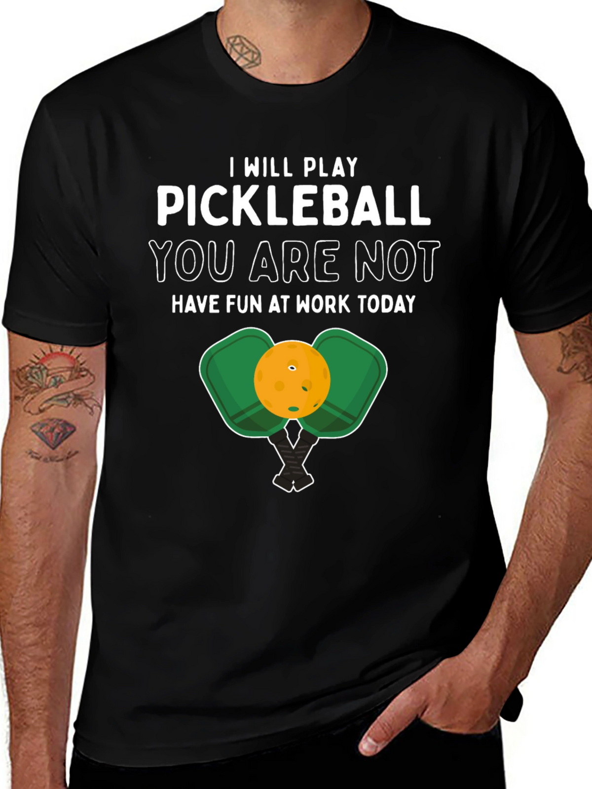 Pickleball Graphic Tee - Play Dont Work!