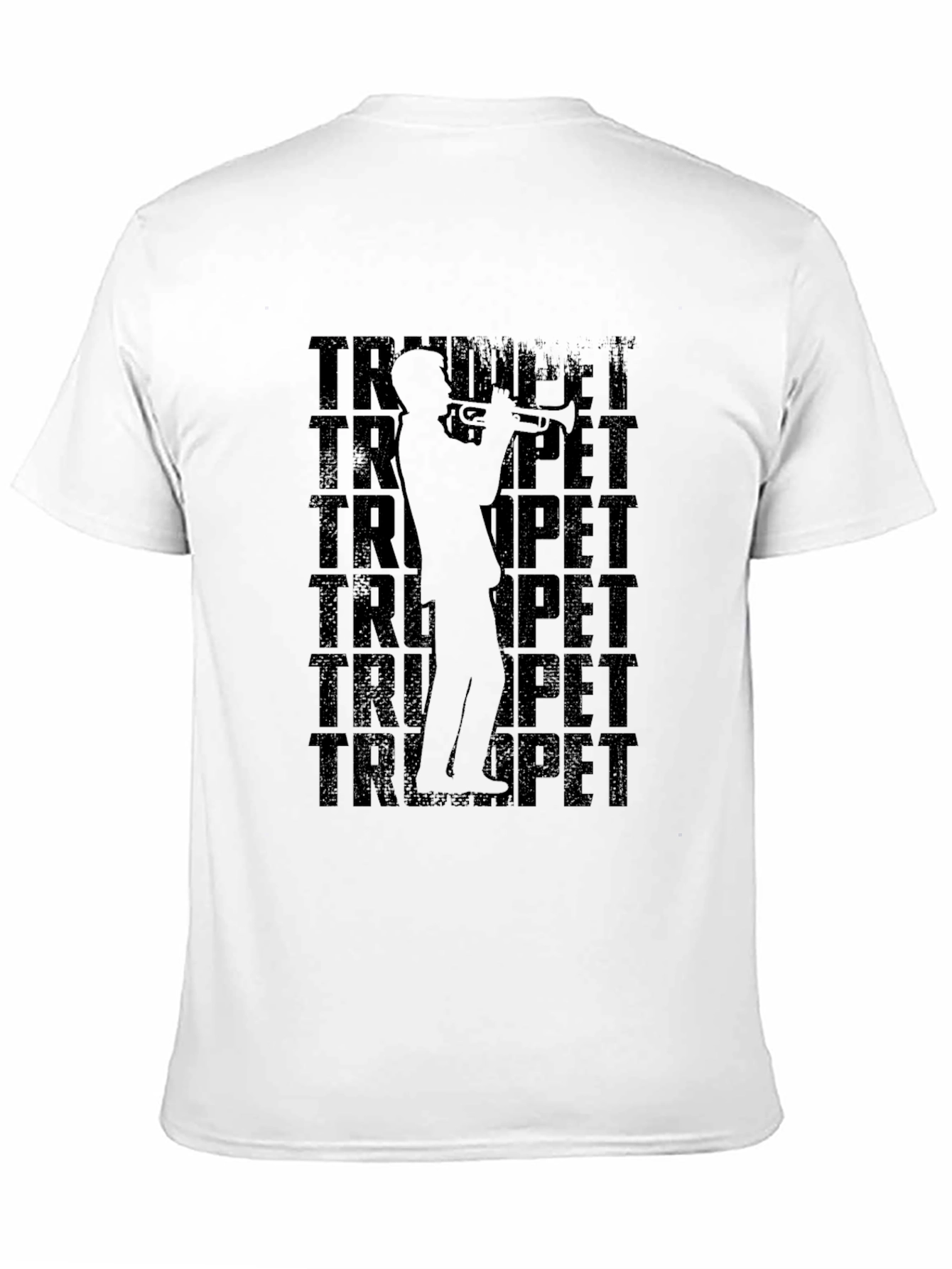 Trumpet Player Graphic Black T-Shirt