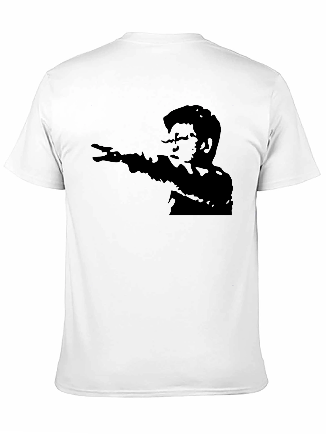 Retro Silhouette Graphic T-Shirt - Black