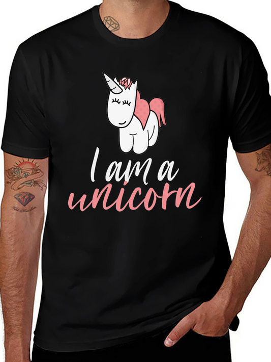 I am a Unicorn Graphic Tee - Black