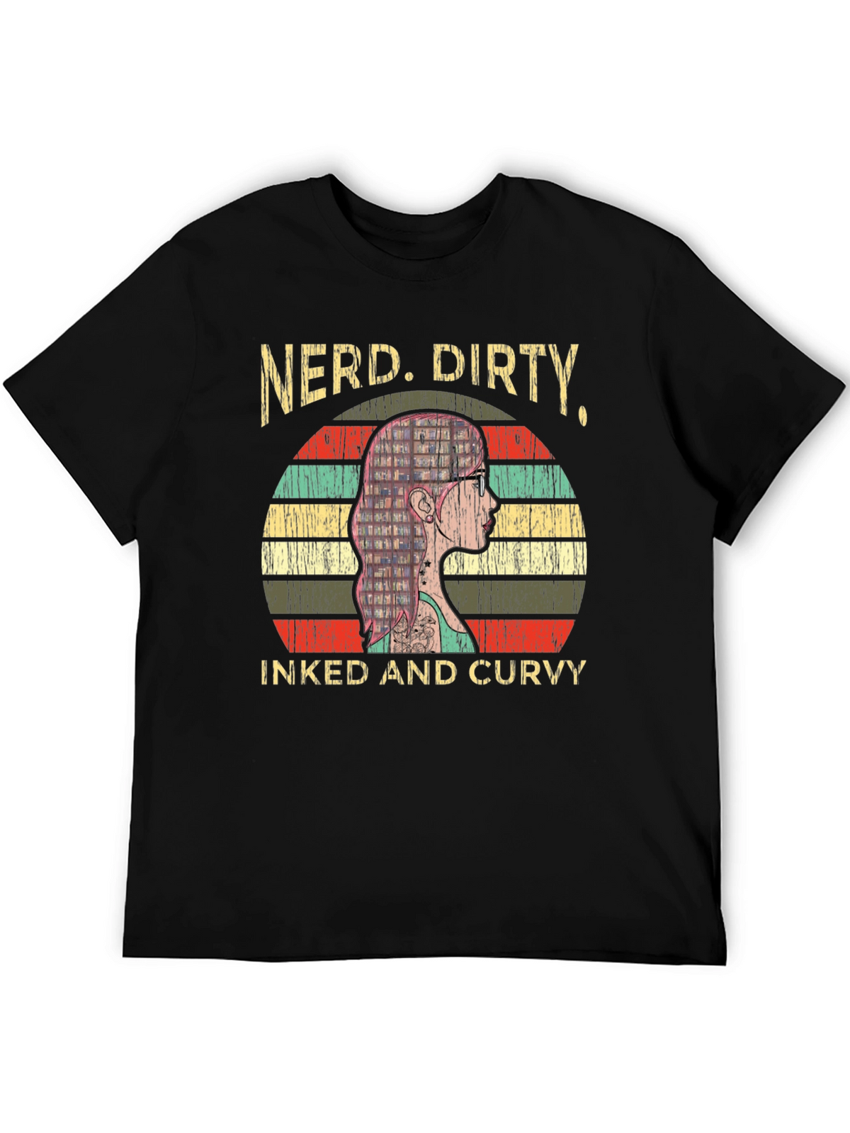 Nerd Dirty Inked & Curvy Graphic Tee