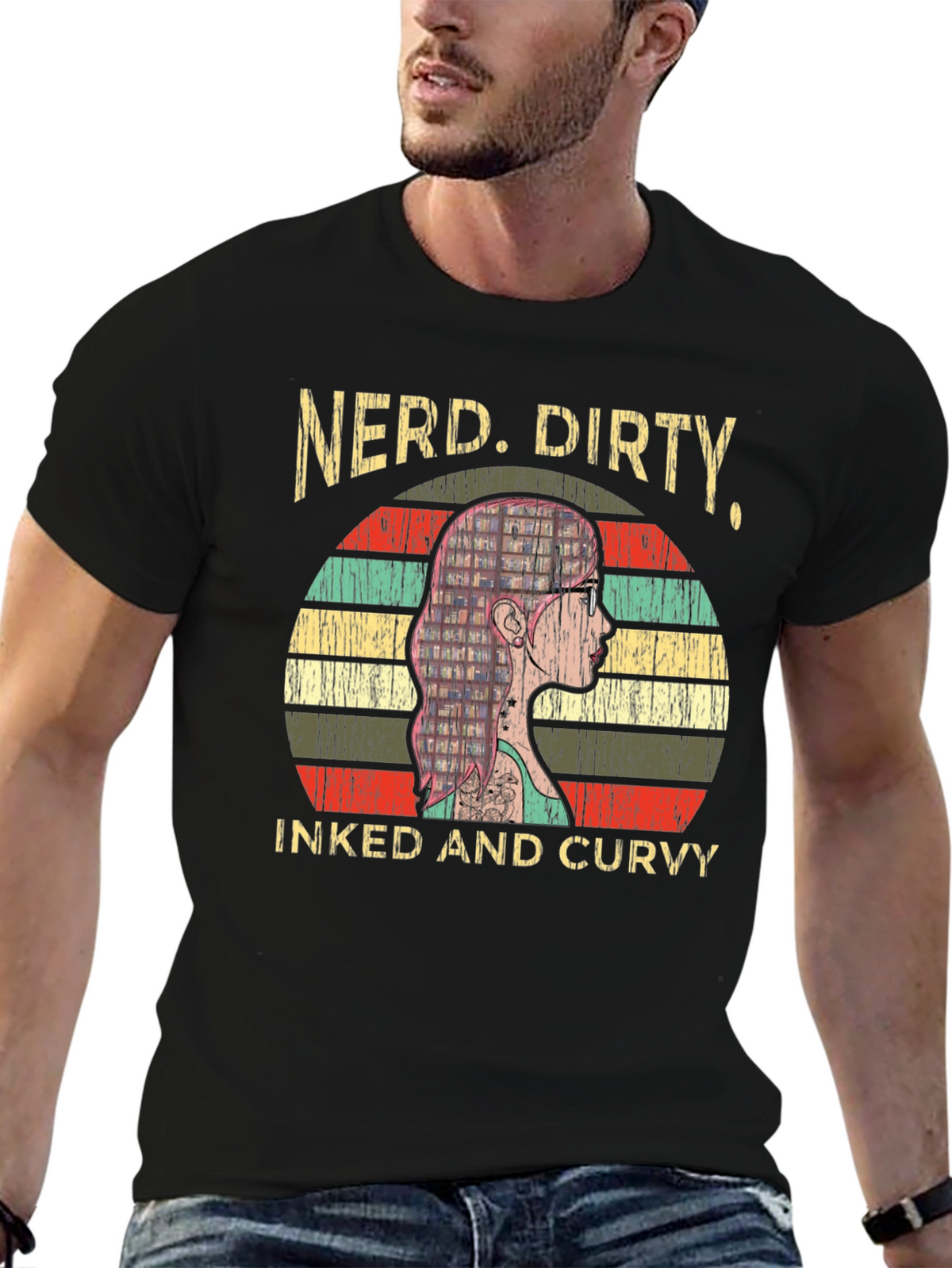 Nerd Dirty Inked & Curvy Graphic Tee