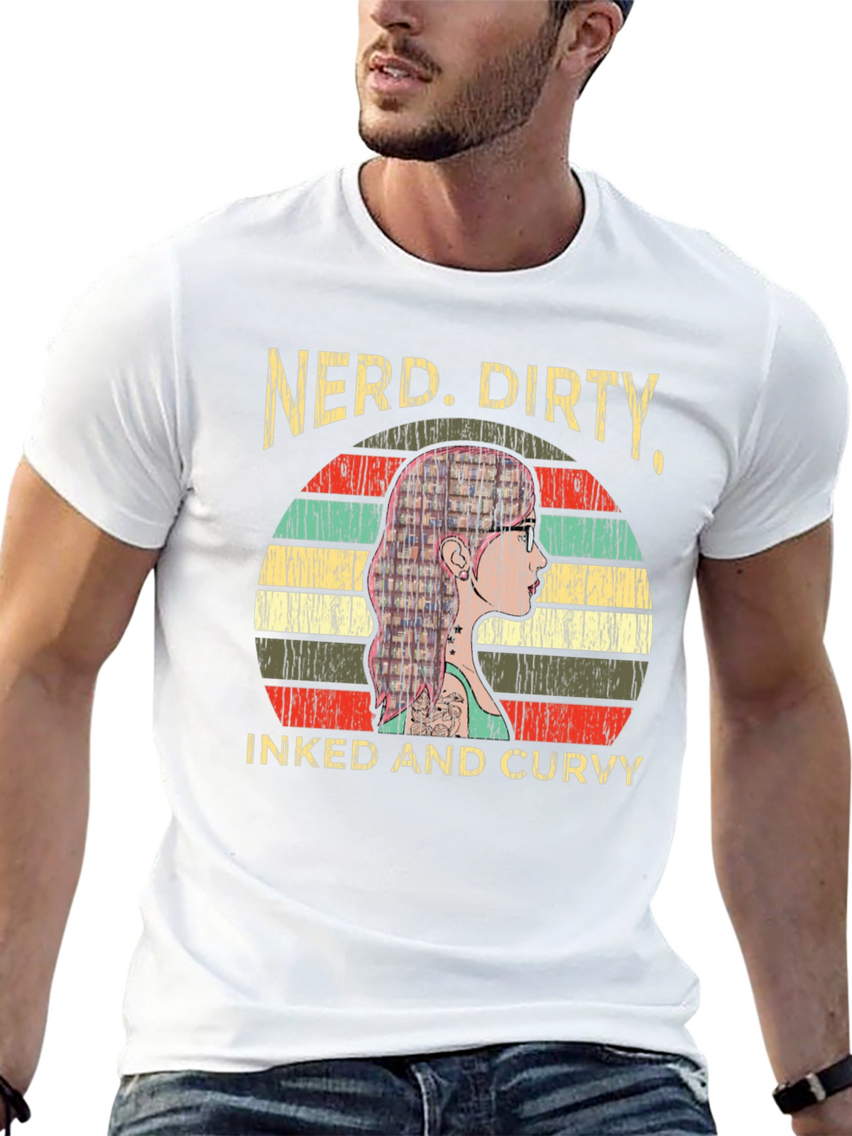 Nerd Dirty Inked & Curvy Graphic Tee