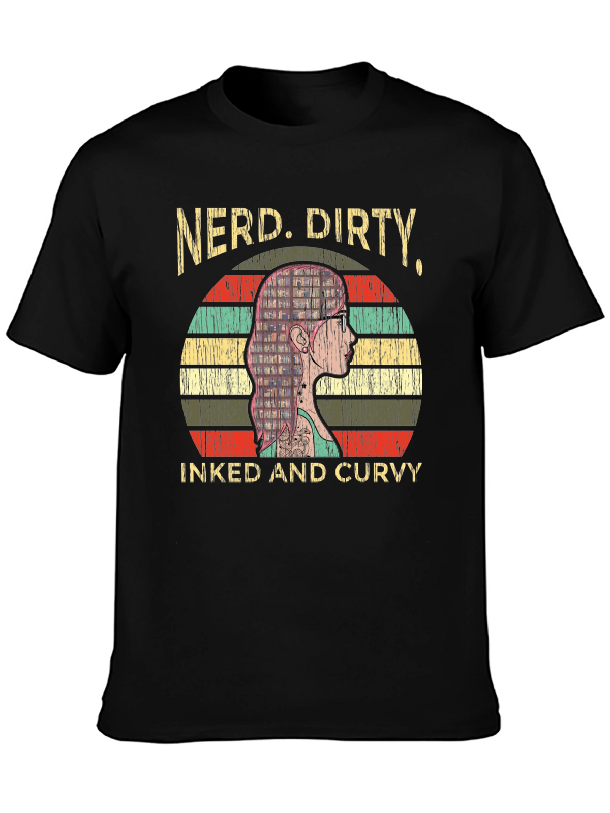 Nerd Dirty Inked & Curvy Graphic Tee