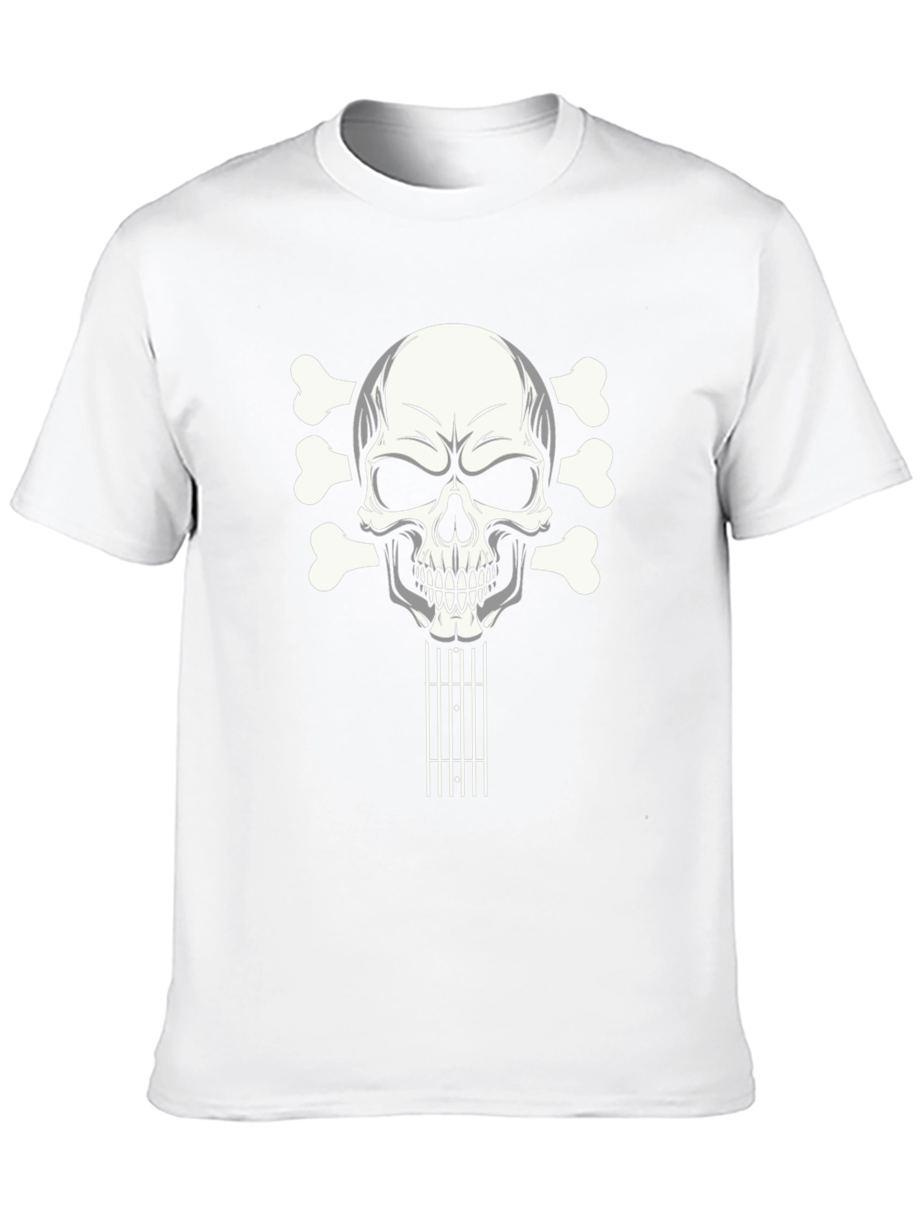 Skull Guitar T-Shirt - Rocker Style Tee