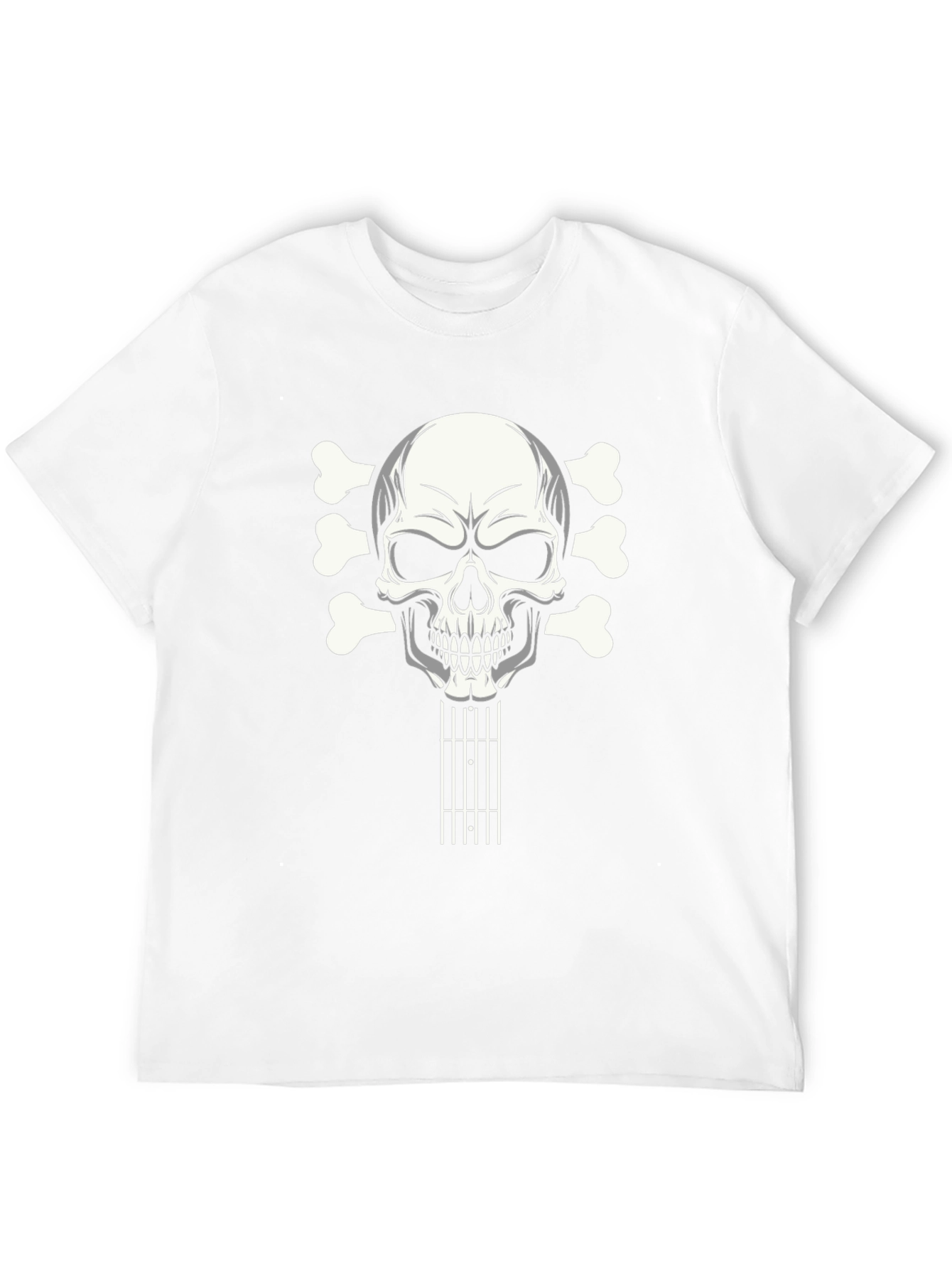 Skull Guitar T-Shirt - Rocker Style Tee