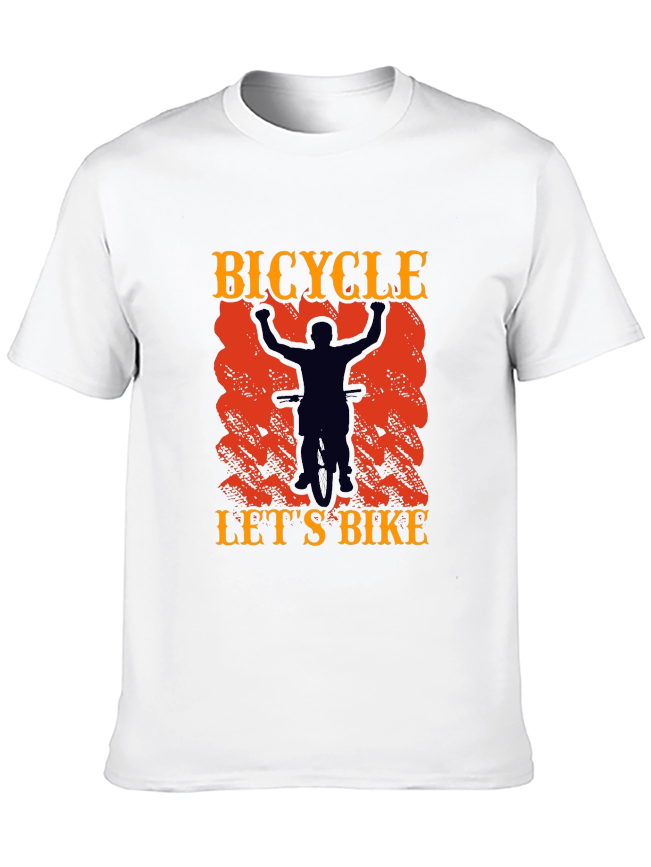 Bicycle Lets Bike Graphic Tee - Black