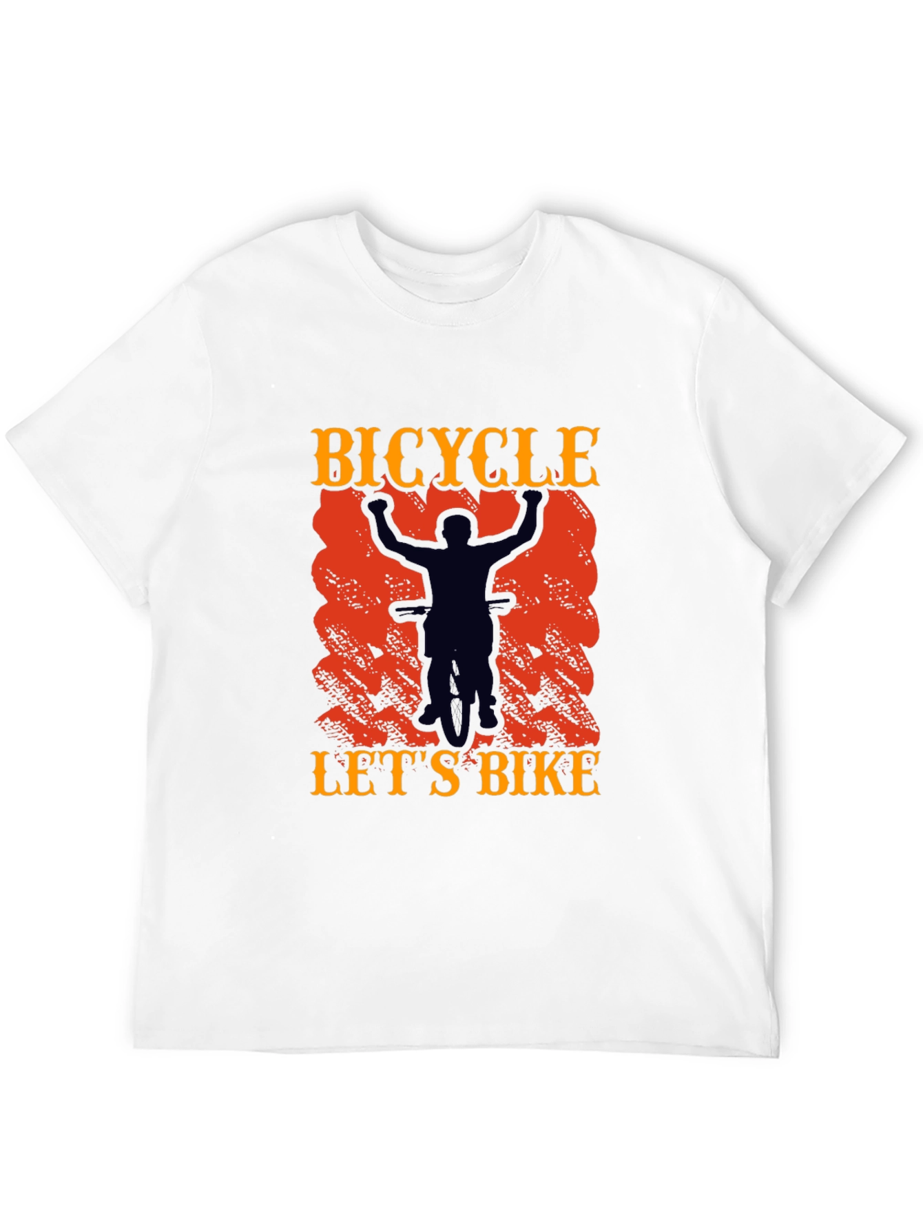 Bicycle Lets Bike Graphic Tee - Black