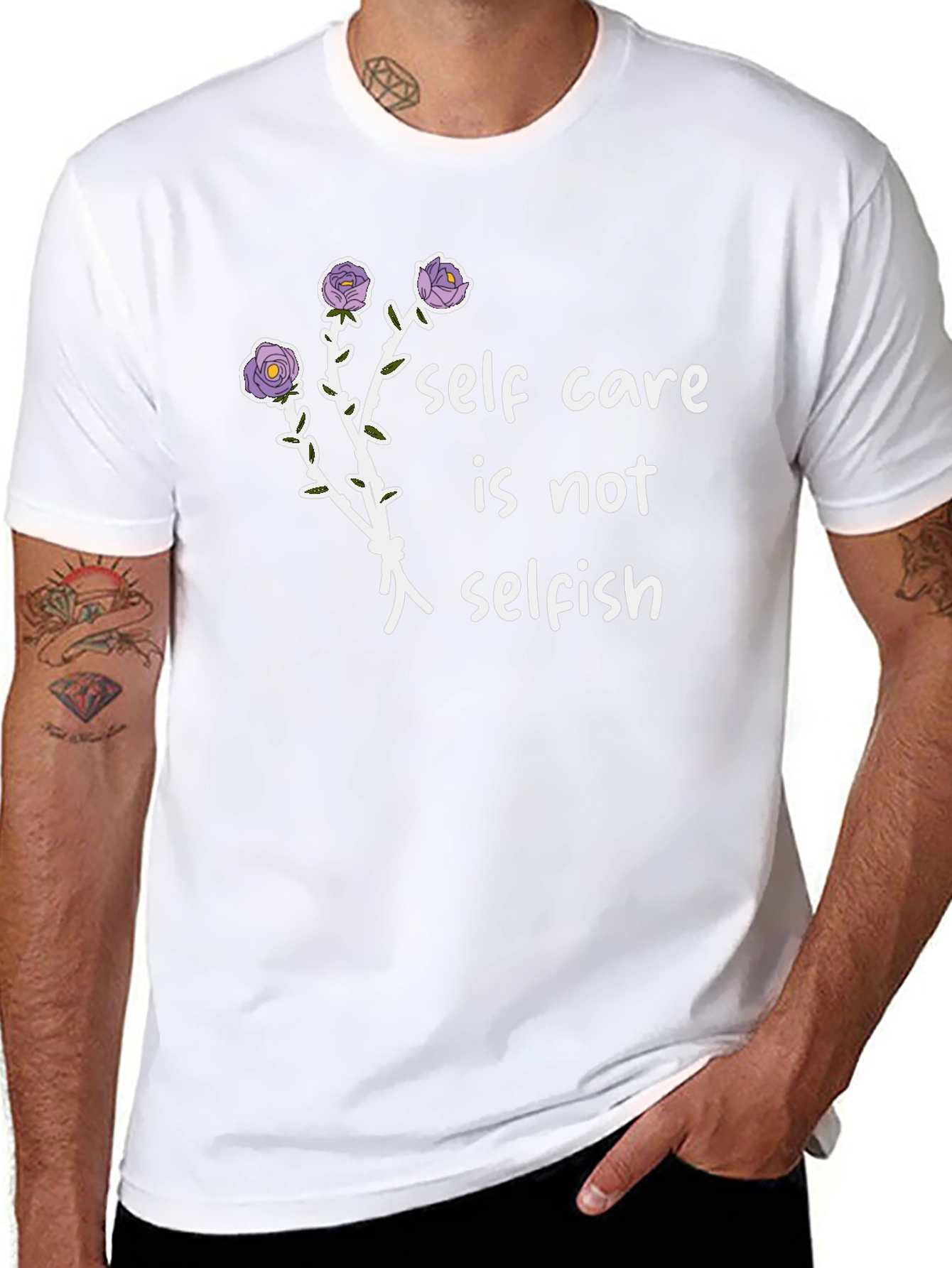 Self Care Is Not Selfish Graphic Tee