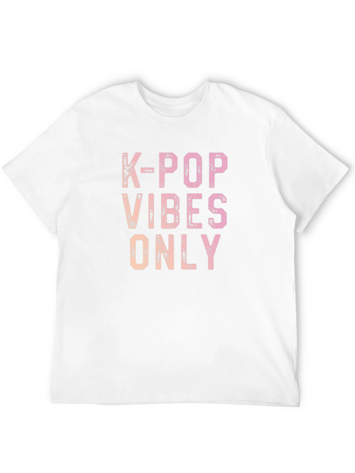 K-Pop Vibes Only Graphic Tee - Trendy Casual Shirt
