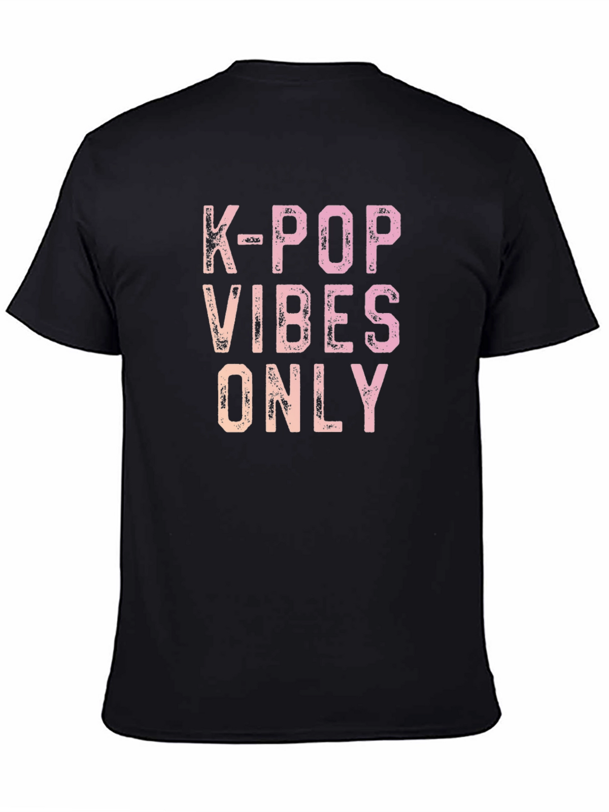 K-Pop Vibes Only Graphic Tee - Trendy Casual Shirt