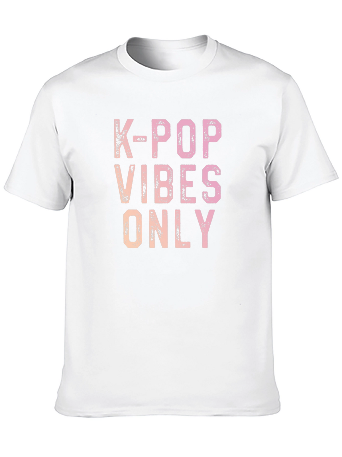 K-Pop Vibes Only Graphic Tee - Trendy Casual Shirt