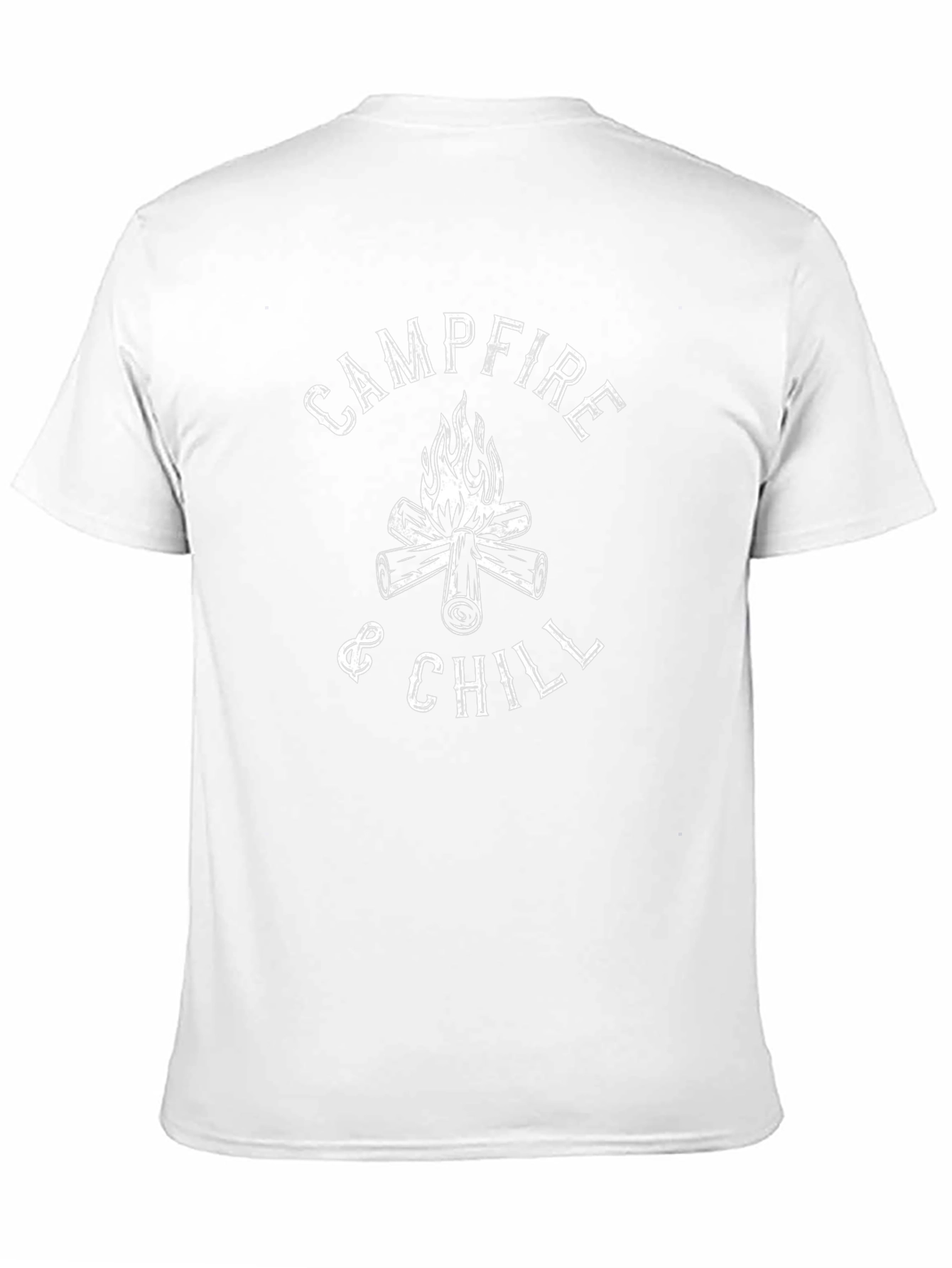 Campfire & Chill Black Graphic T-Shirt