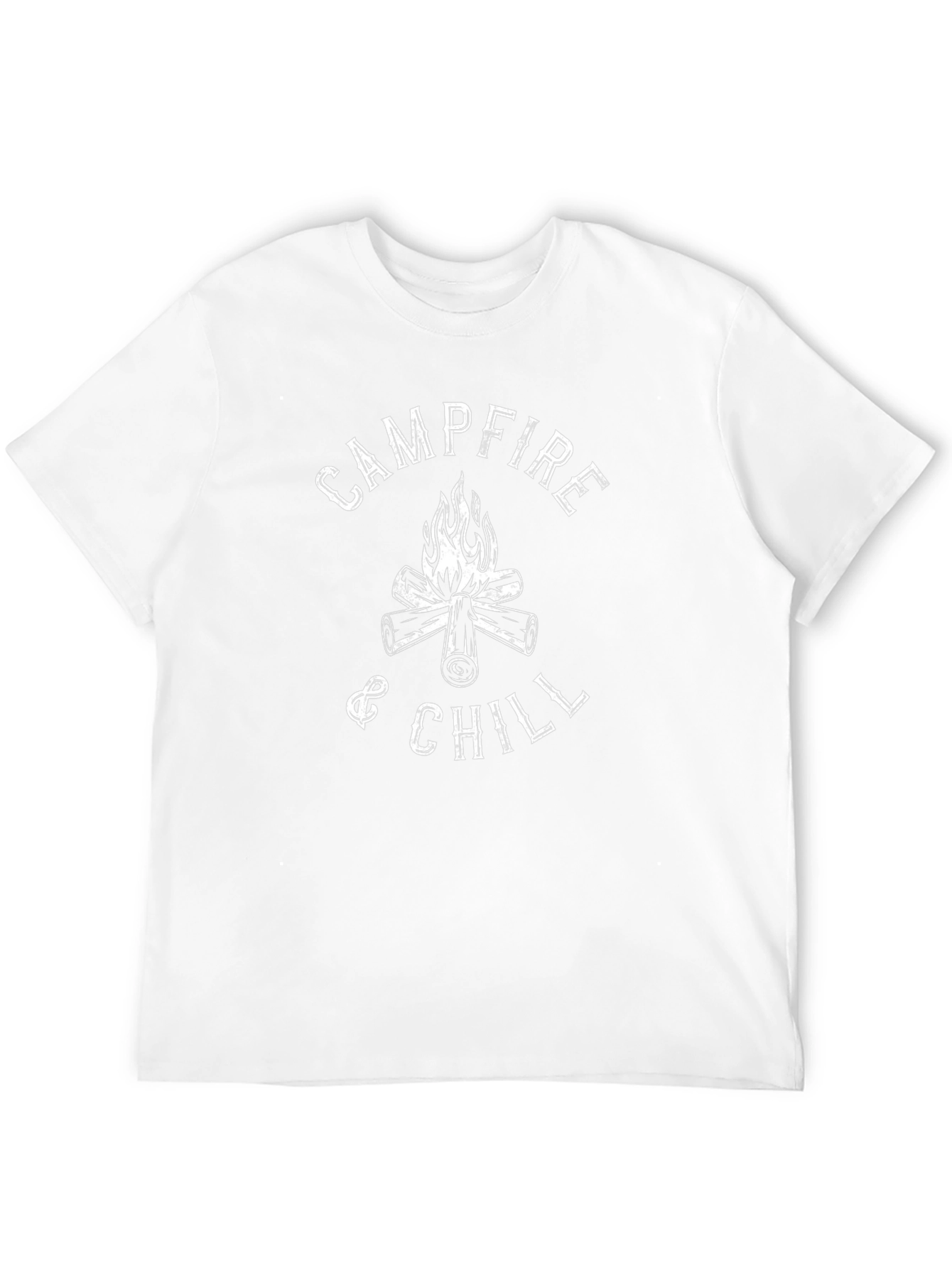 Campfire & Chill Black Graphic T-Shirt