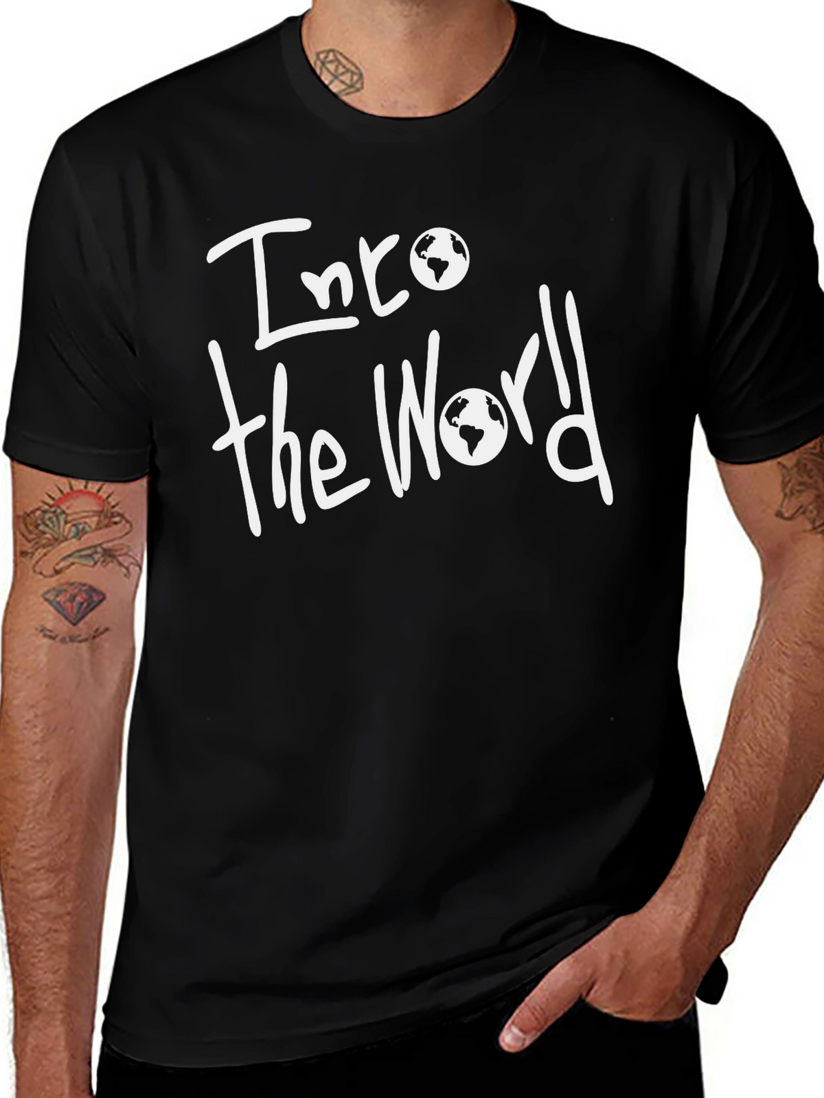 Into the World Black T-Shirt