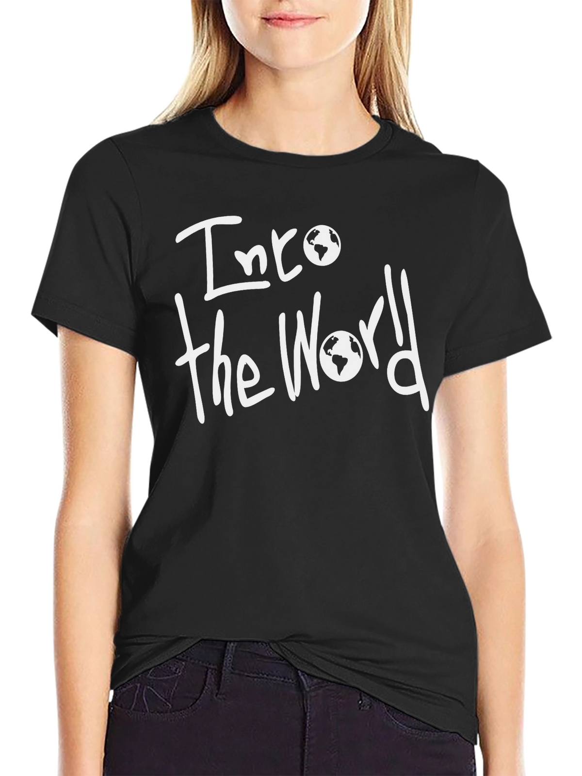Into the World Black T-Shirt