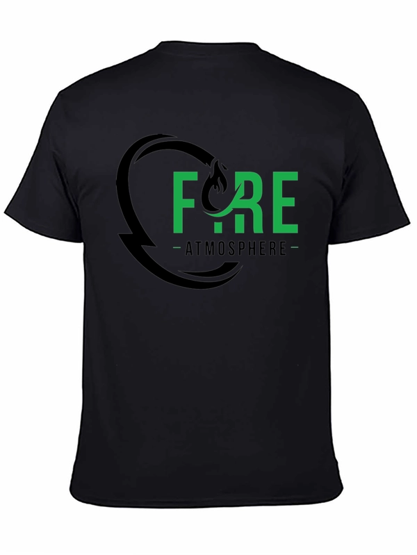 Fire Atmosphere Graphic Tee - Black