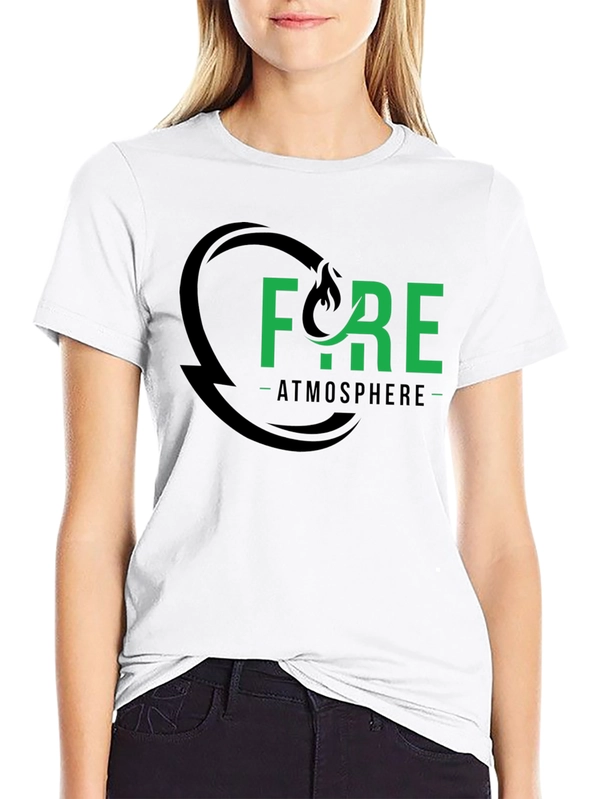 Fire Atmosphere Graphic Tee - Black