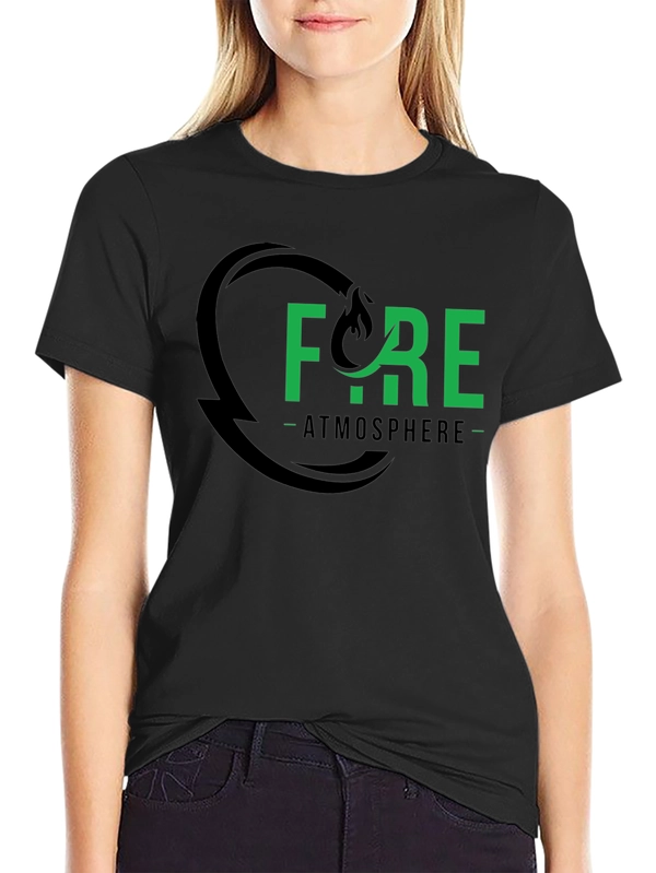 Fire Atmosphere Graphic Tee - Black