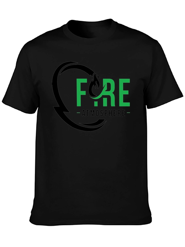 Fire Atmosphere Graphic Tee - Black