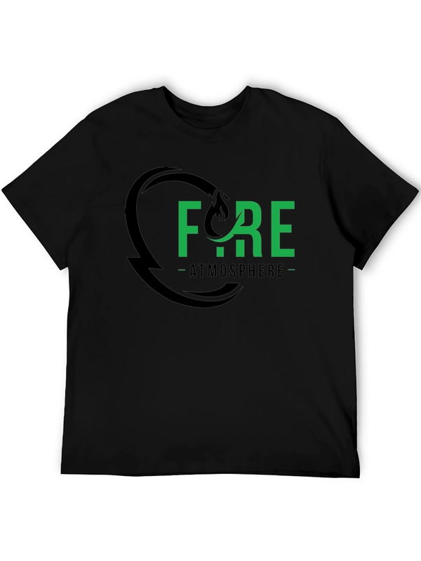 Fire Atmosphere Graphic Tee - Black