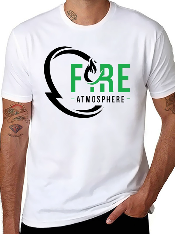 Fire Atmosphere Graphic Tee - Black