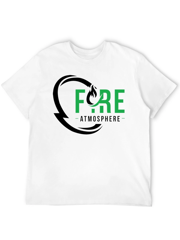 Fire Atmosphere Graphic Tee - Black