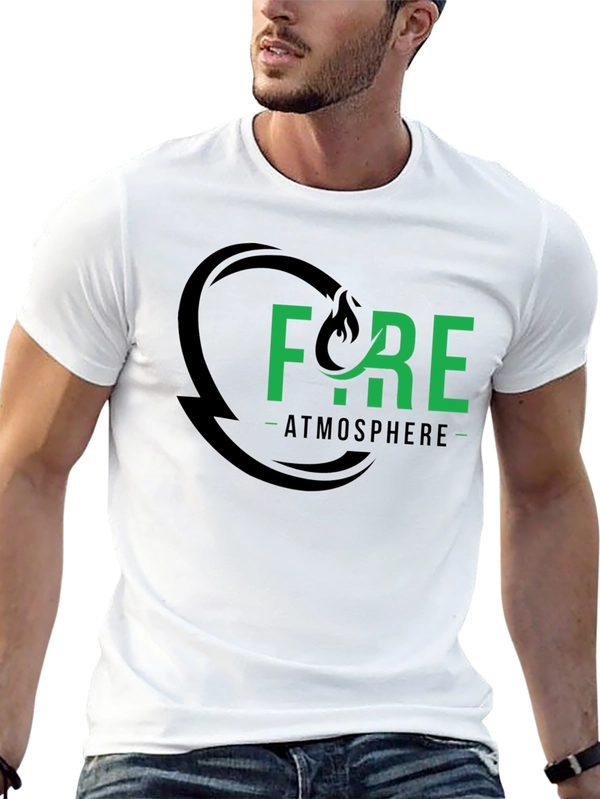 Fire Atmosphere Graphic Tee - Black
