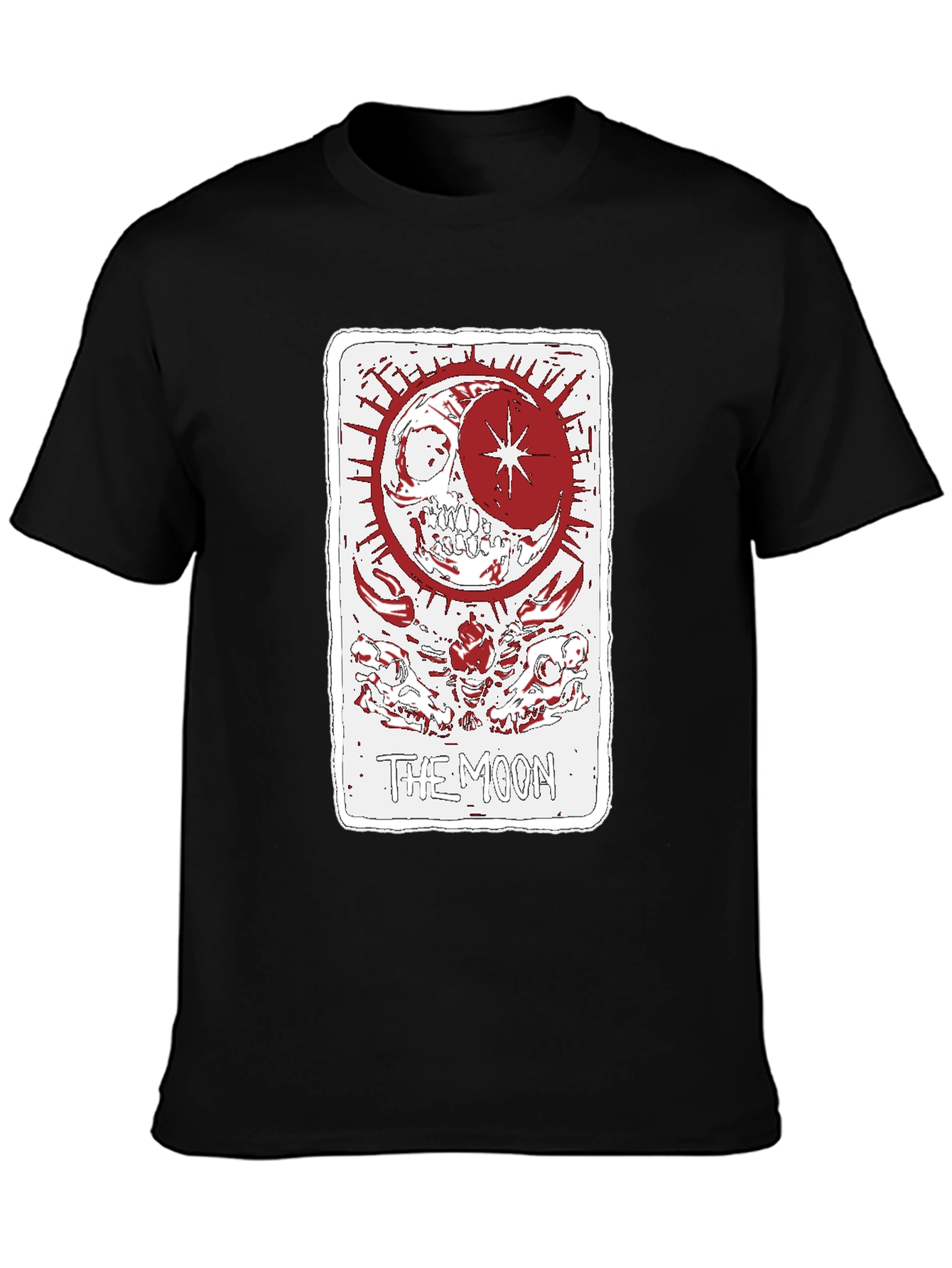 Tarot Card The Moon Graphic T-Shirt