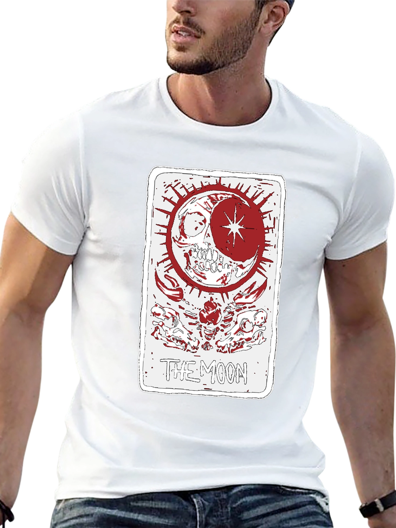 Tarot Card The Moon Graphic T-Shirt