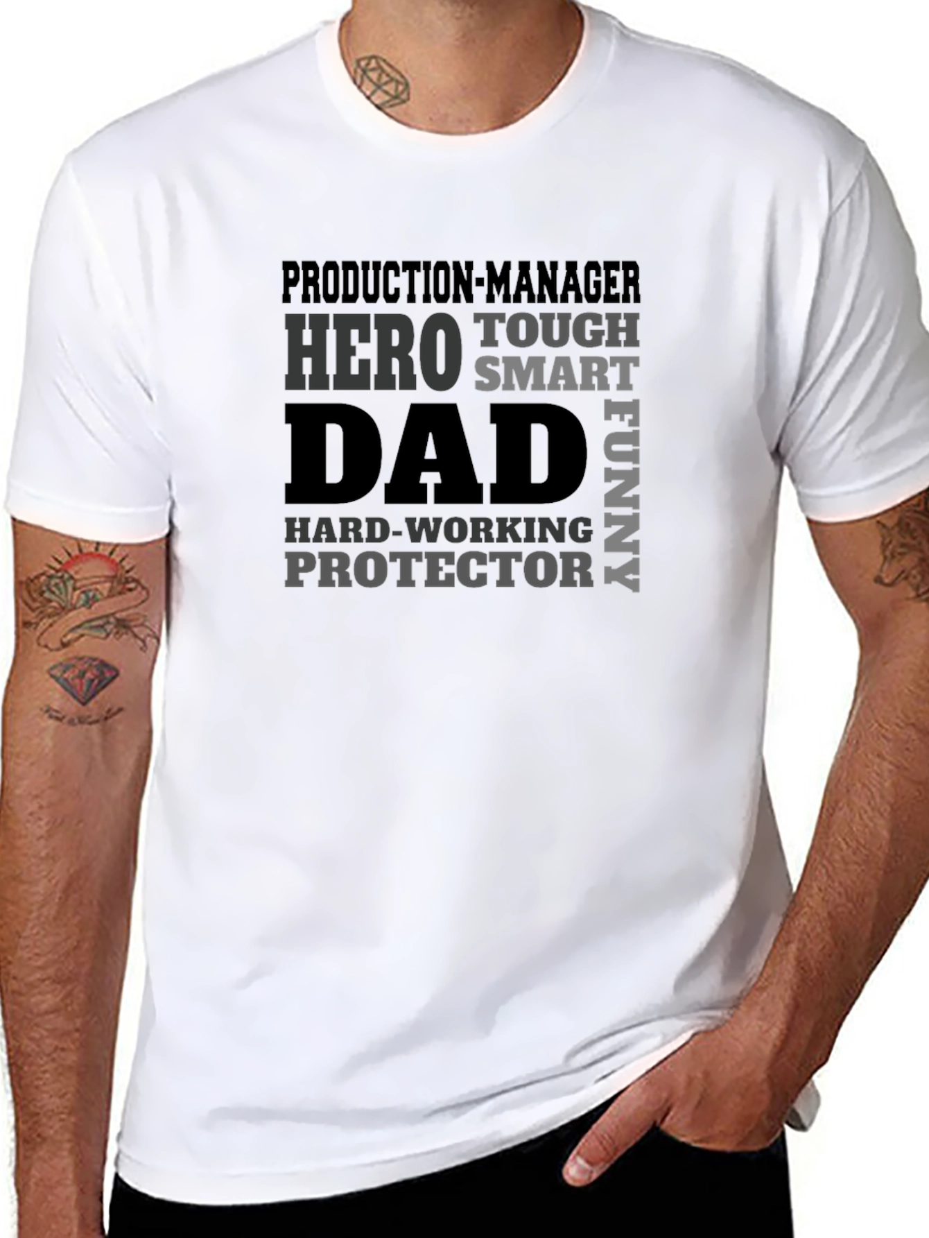 Production Manager Dad Hero T-Shirt