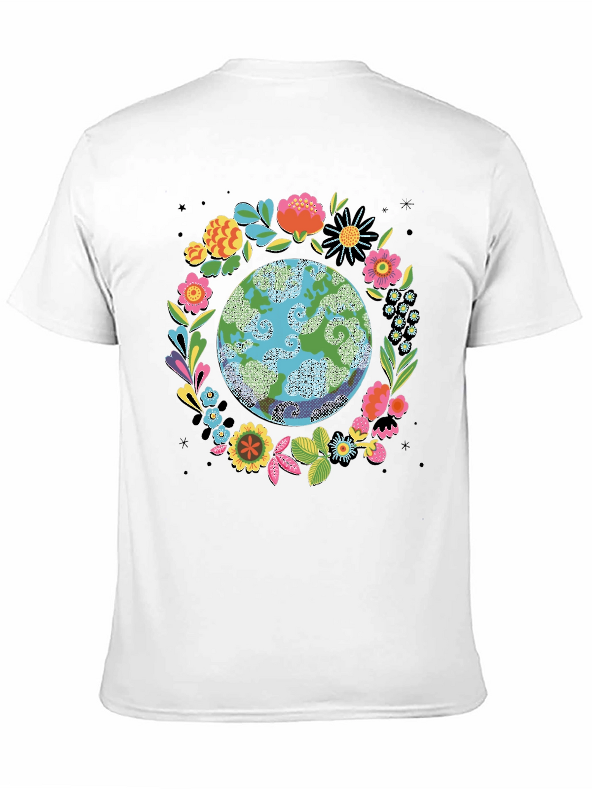 Floral Earth Graphic Tee - Earth Day Shirt