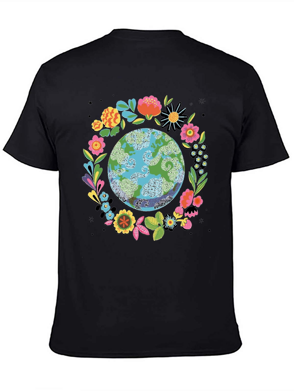 Floral Earth Graphic Tee - Earth Day Shirt