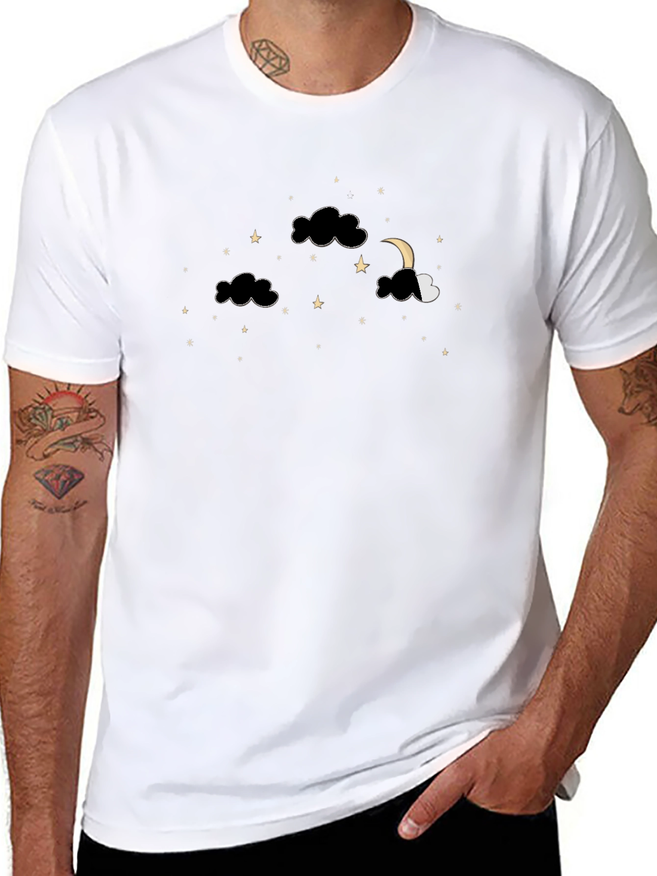 Dreamy Night Sky Graphic T-Shirt