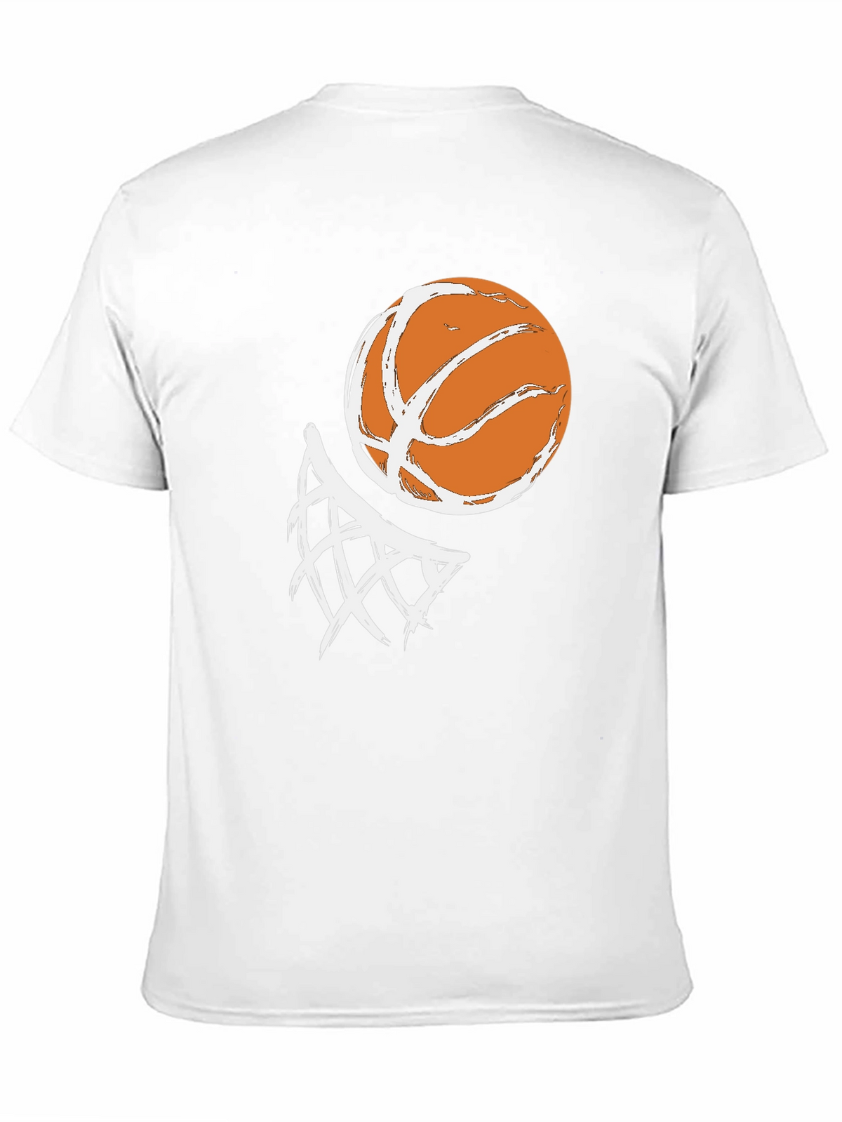 Basketball Graphic Tee - Black Cotton T-Shirt