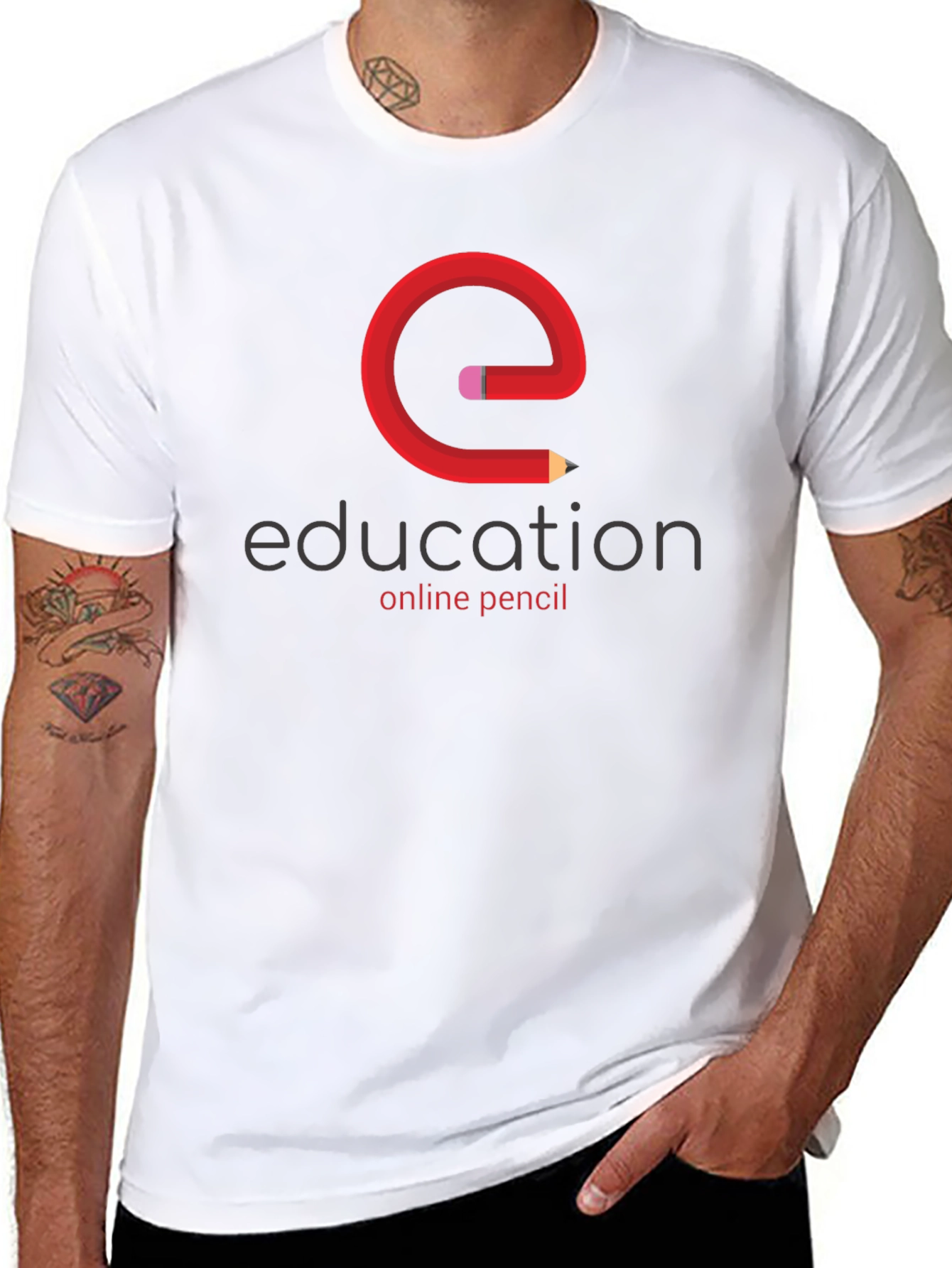 Education Online Pencil T-Shirt