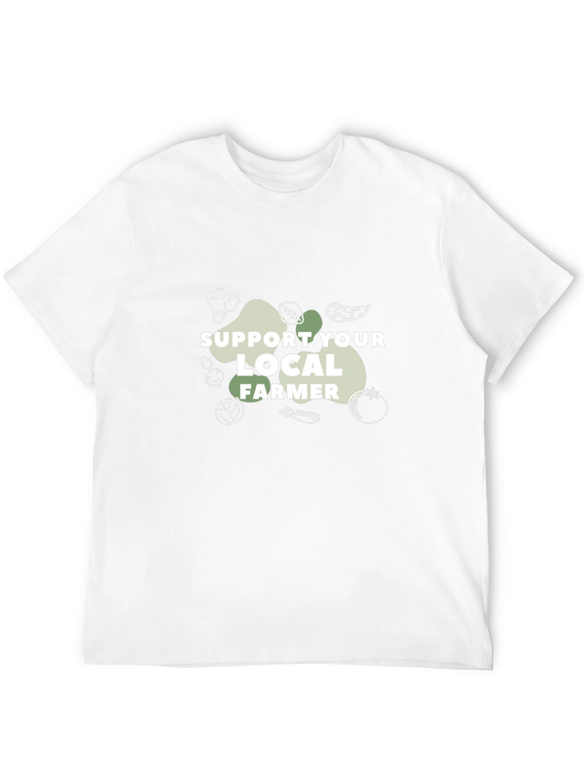 Support Local Farmer Graphic T-Shirt - Black