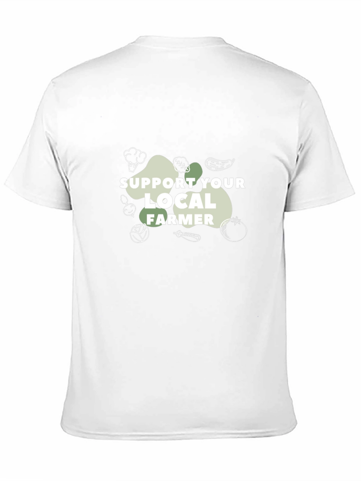 Support Local Farmer Graphic T-Shirt - Black