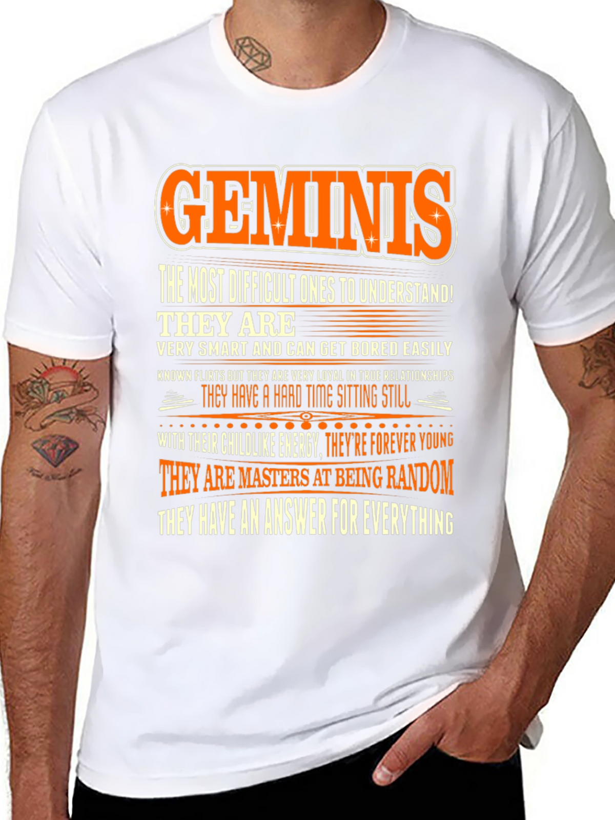 Gemini Zodiac T-Shirt - Random & Smart