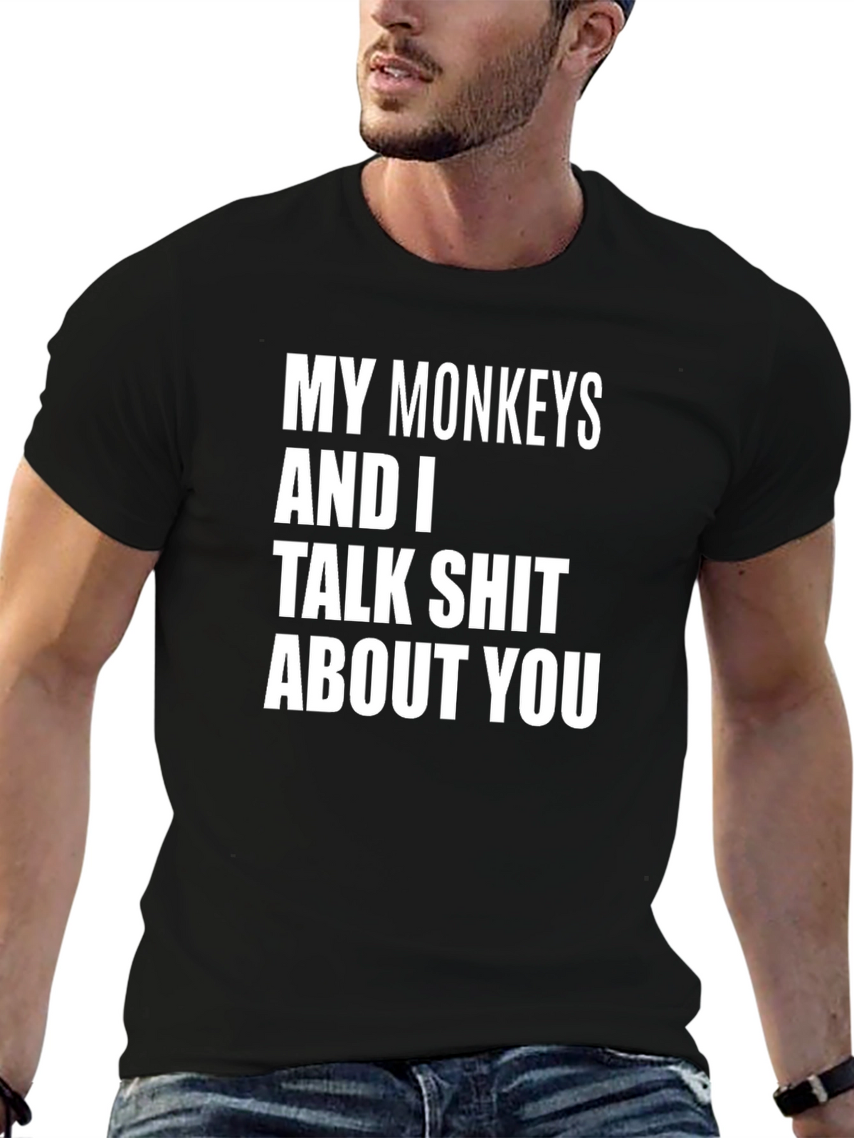 Funny My Monkeys and I Graphic Tee