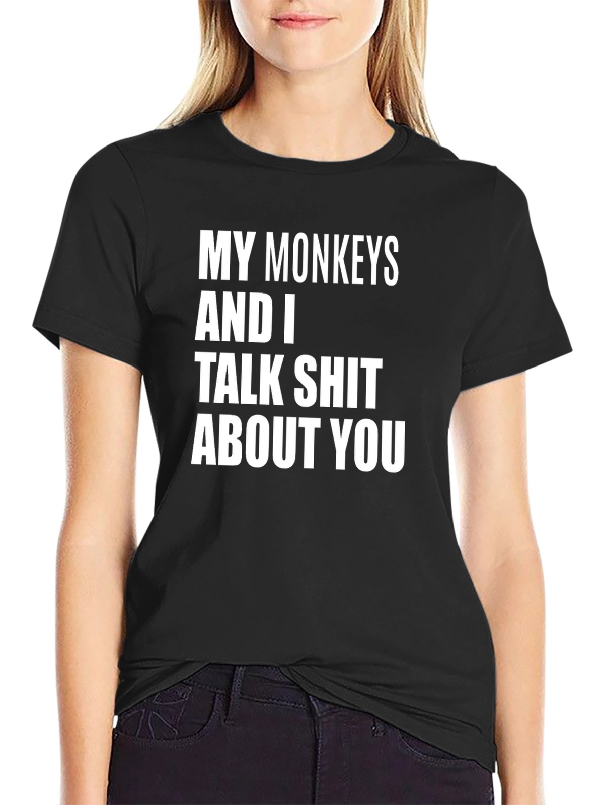 Funny My Monkeys and I Graphic Tee