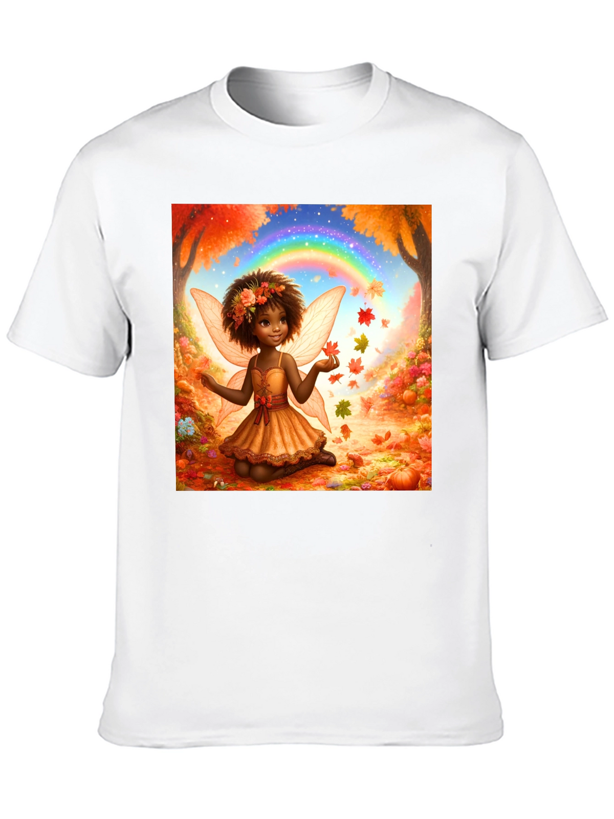 Autumn Fairy T-Shirt - Whimsical Fall Design