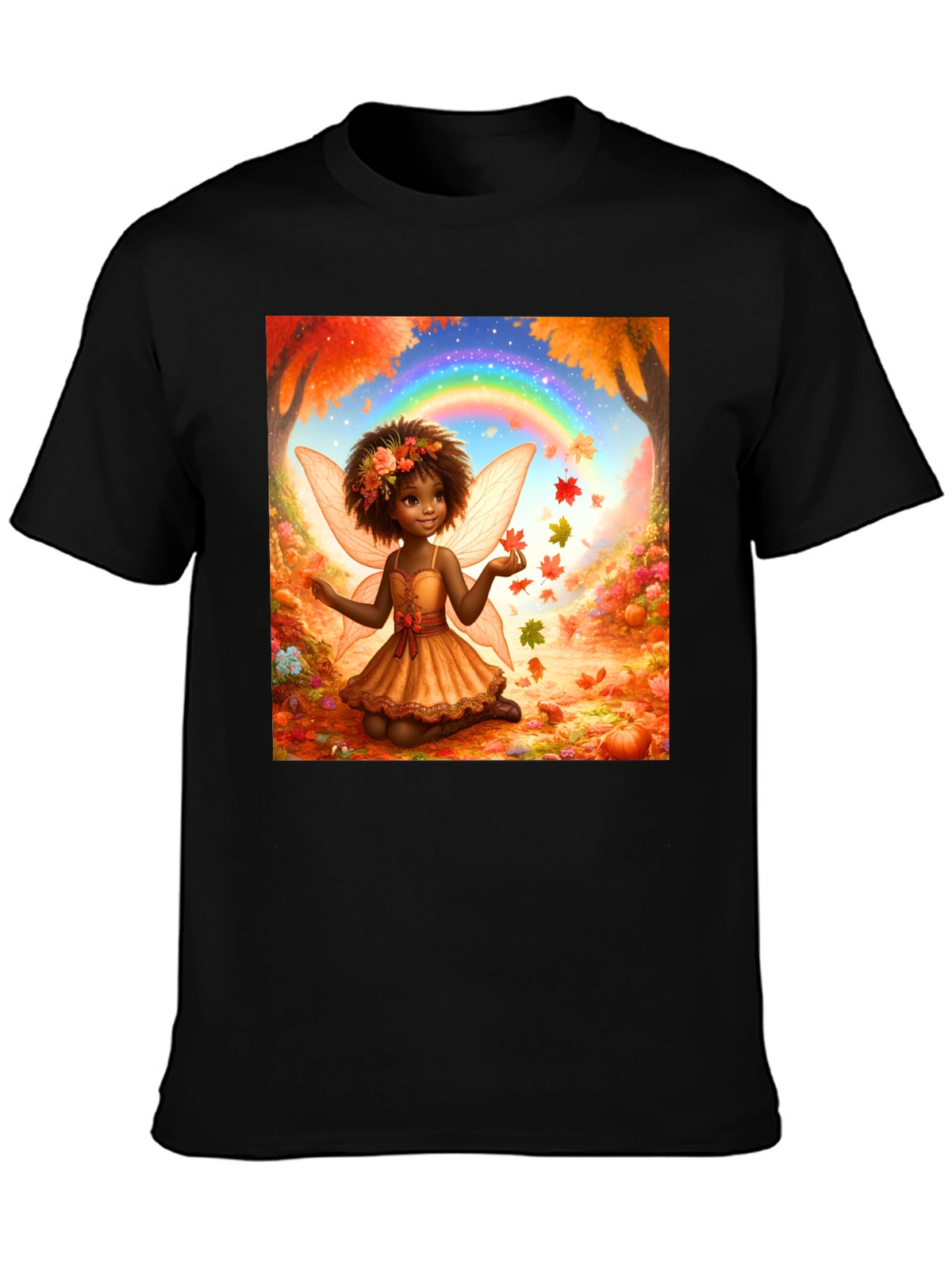 Autumn Fairy T-Shirt - Whimsical Fall Design