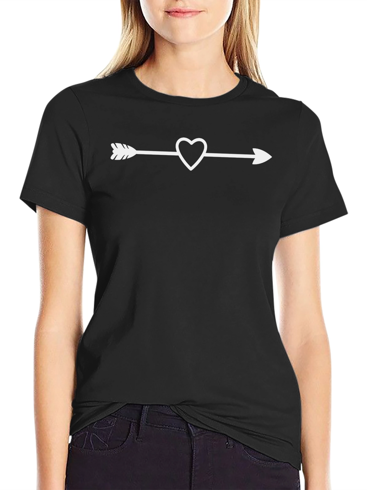 Heart Arrow Graphic Tee - Stylish Casual Wear