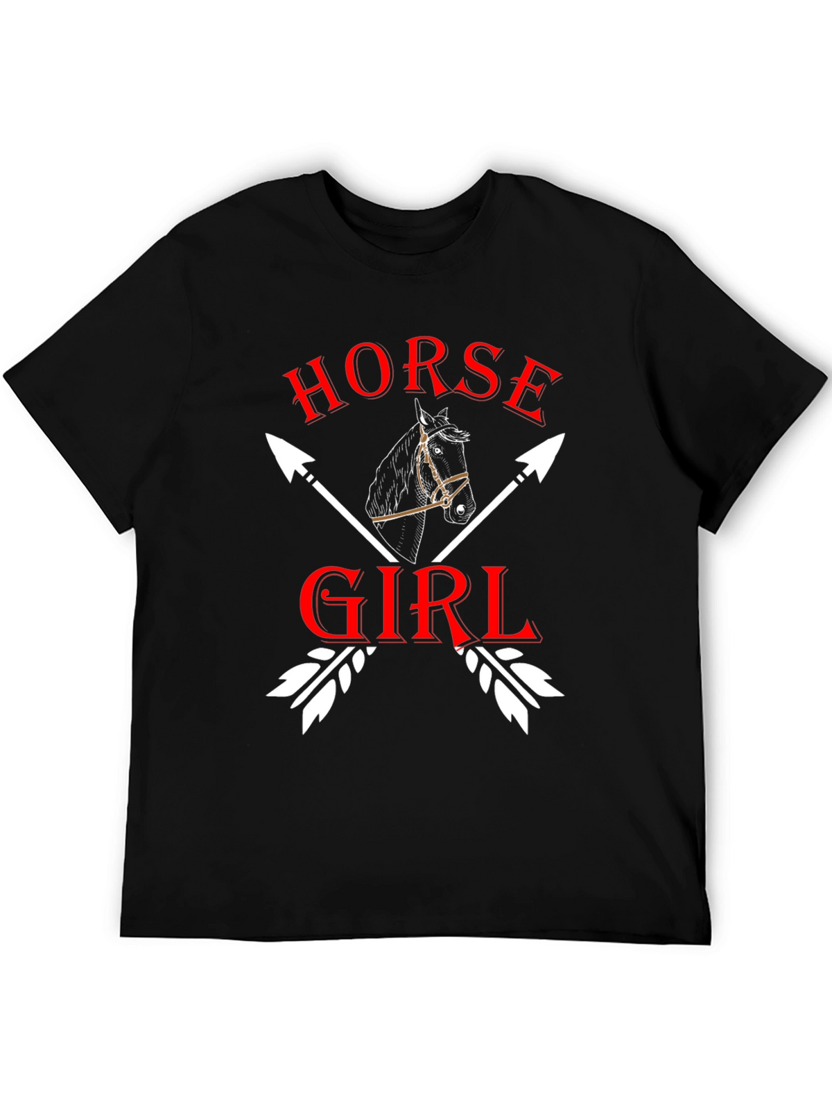 Horse Girl T-Shirt Equestrian Arrow Design