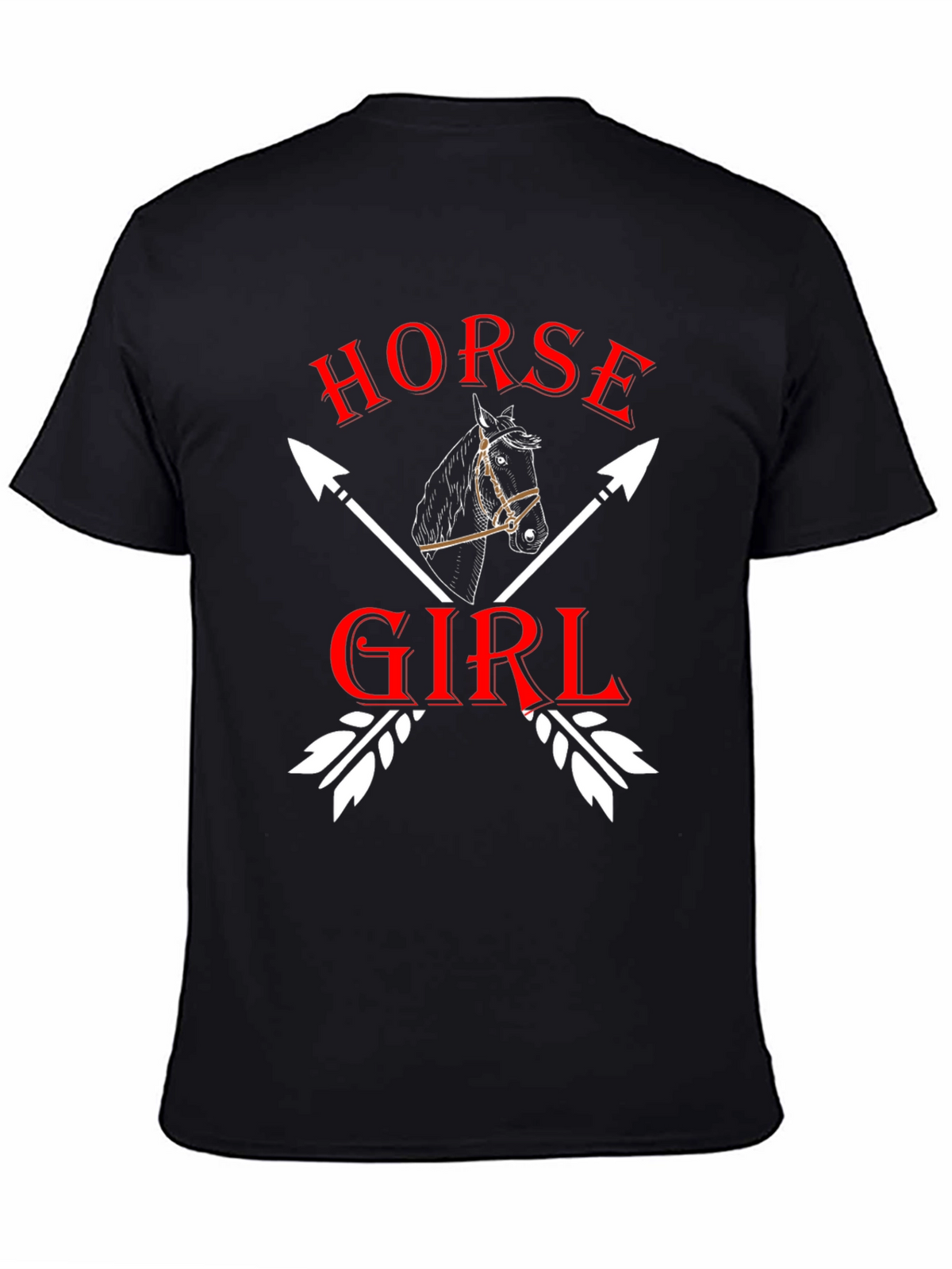 Horse Girl T-Shirt Equestrian Arrow Design