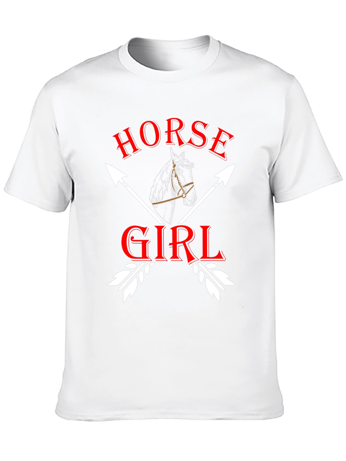 Horse Girl T-Shirt Equestrian Arrow Design