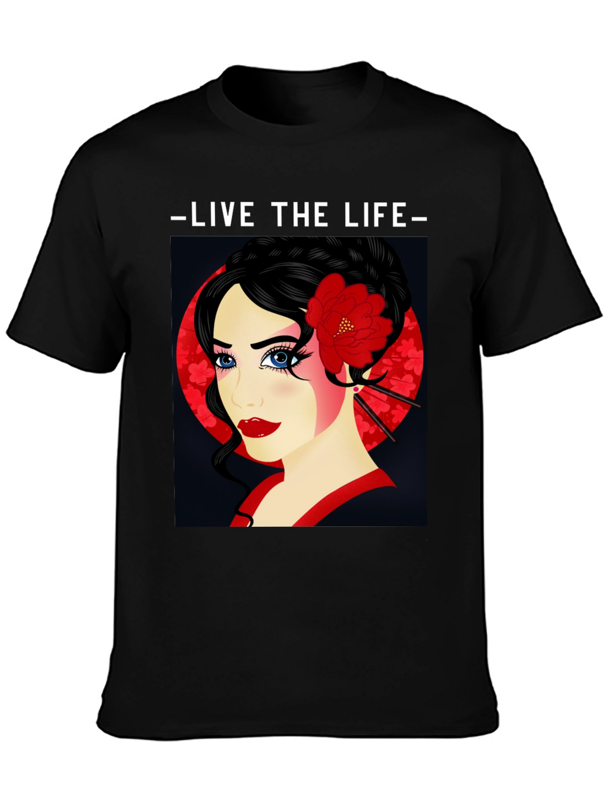 Geisha Graphic Print T-Shirt